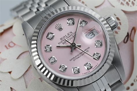 womens rolex pink face|rolex pink face for sale.